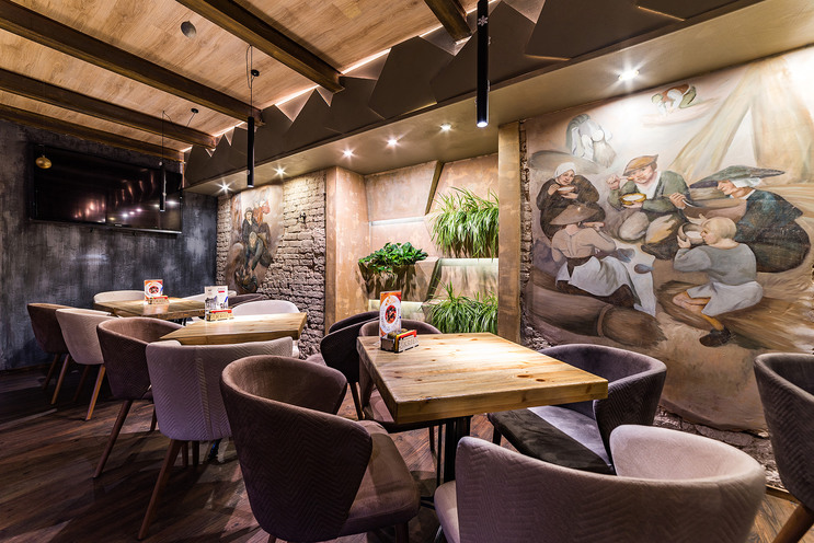 Интерьер ресторана Brasserie Kriek
