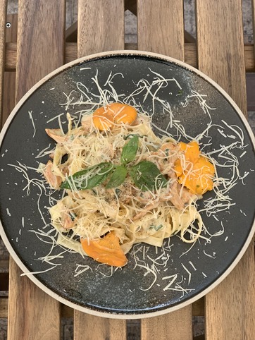 кафе «Fabbrica Italian Street Kitchen», Сезон лисичек! Феттучине с лисичками